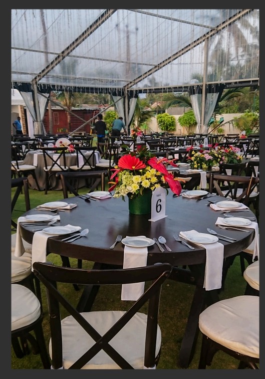 Round Walnut Naked Farm Table